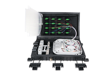 Cierre de Empalme QuickNap para 16 Acopladores SC Simplex, PLC splitter 1x16 SCA y 36 Empalmes grado IP68 Clamp-Block (incluye charolas y 36 mangas)