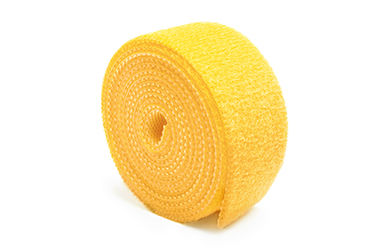 Sujetador de Cable en Rollo de 1 m x 2 cm de ancho amarillo