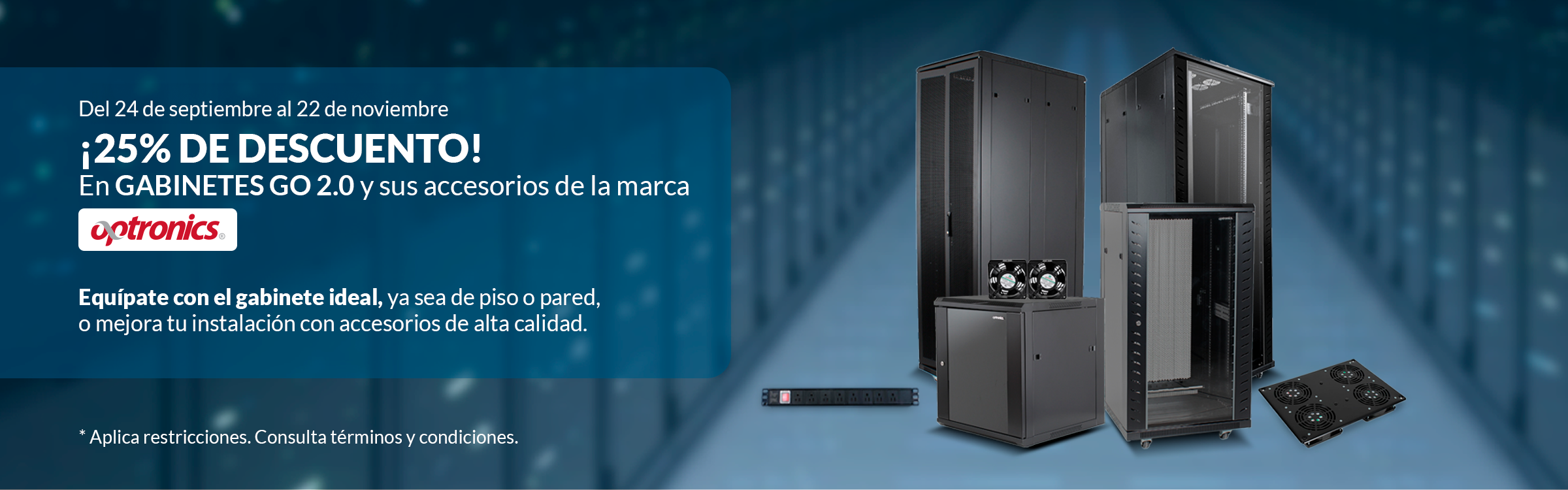 Gabinetes y Racks en descuento%