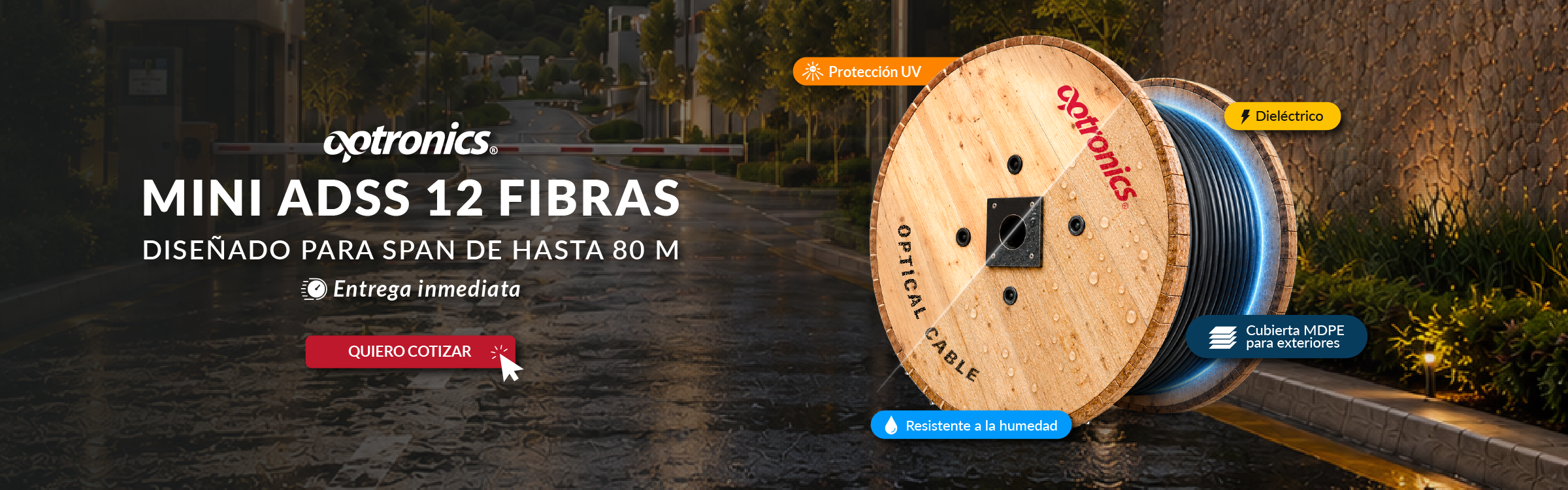 Cable Mini ADSS  12 Hilos